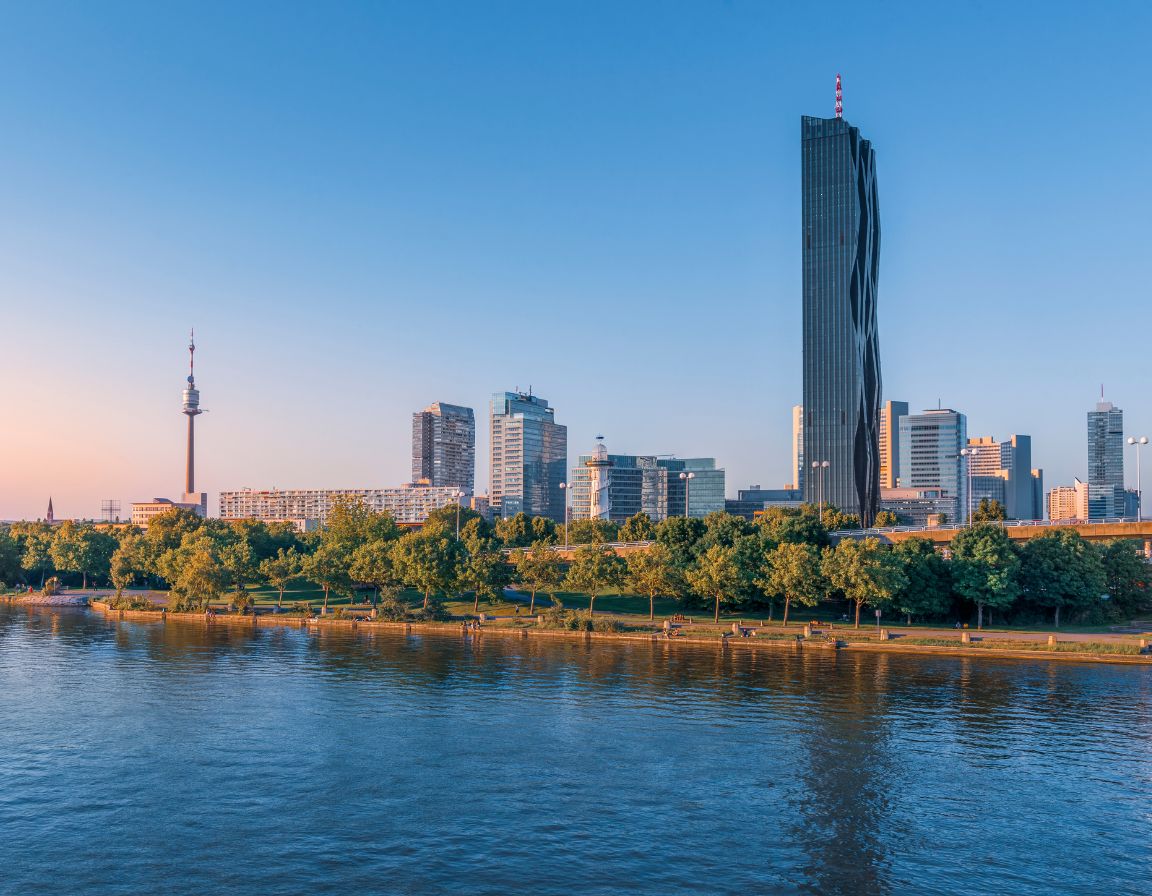 Wien Donau Skyline – Heimatstadt von IZY-Immobilien, Immobilienmakler